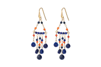 Orecchini Ishwara Donna in Argento Lapislazzulo ORCR3/LP - ORCR3/LP